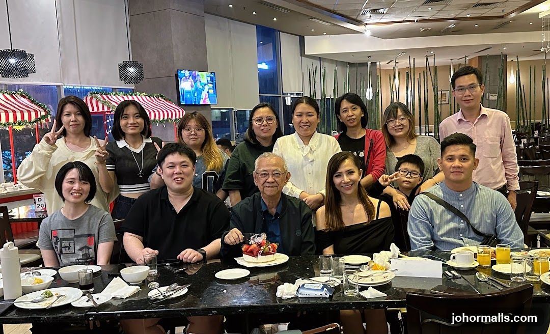 Group celebrating at a restaurant