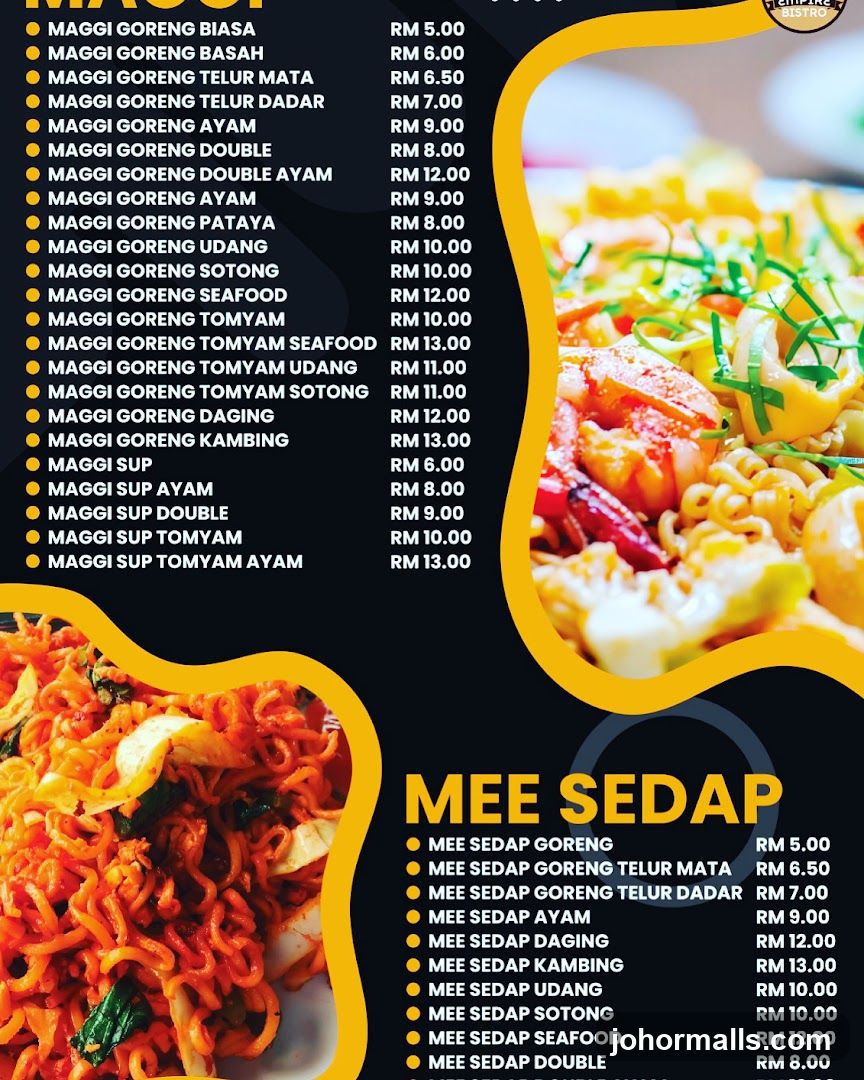 MAGGI & MEE SEDAP Menu