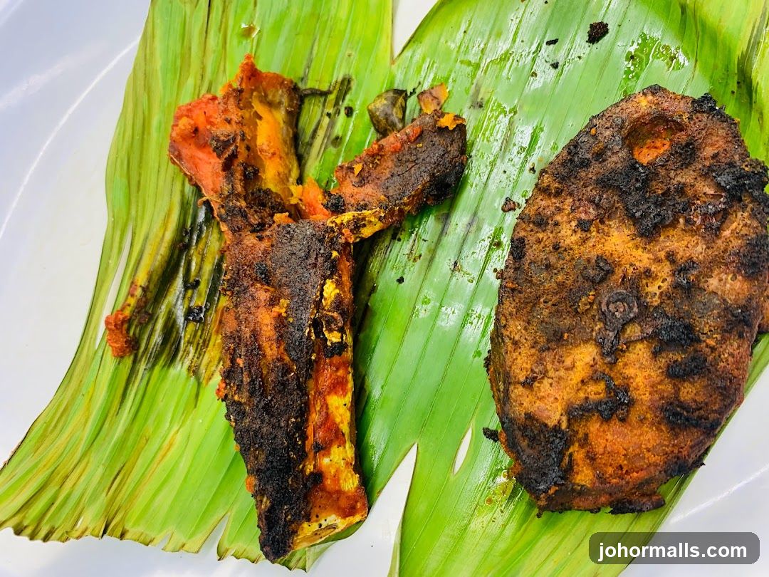 Grilled Fish on Banana Leaf