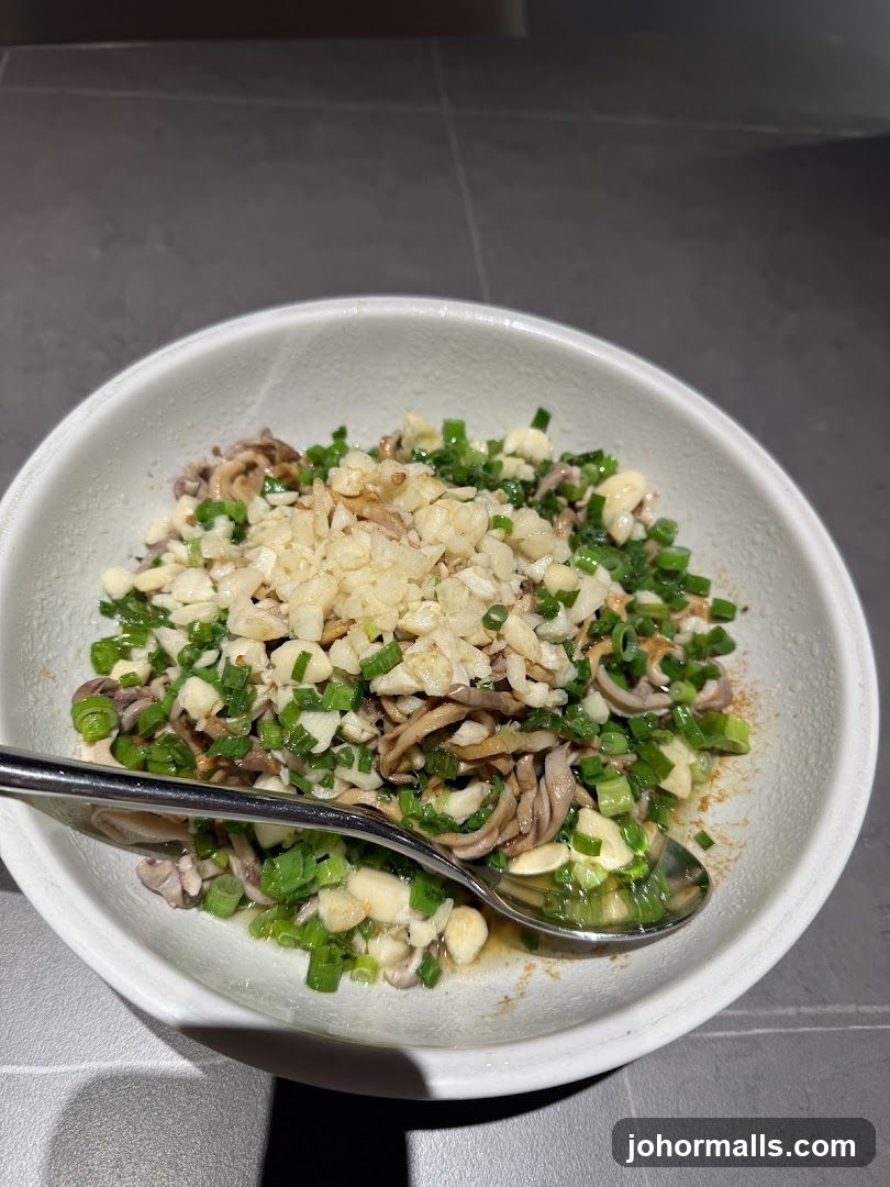 Squid dish with garlic and scallions