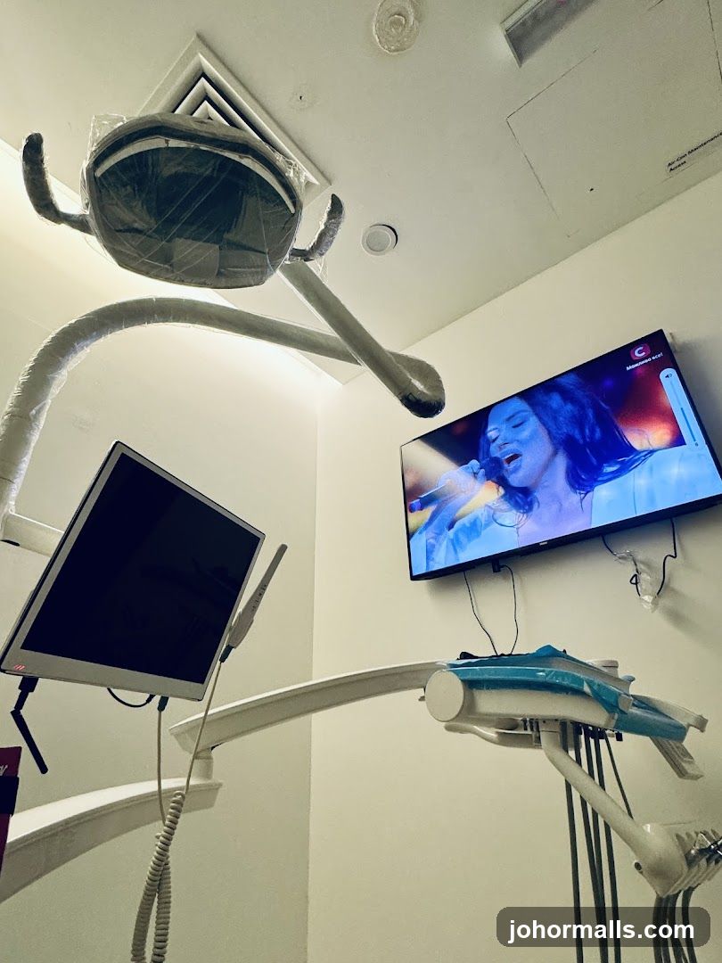 Dental Operatory with Entertainment Screen
