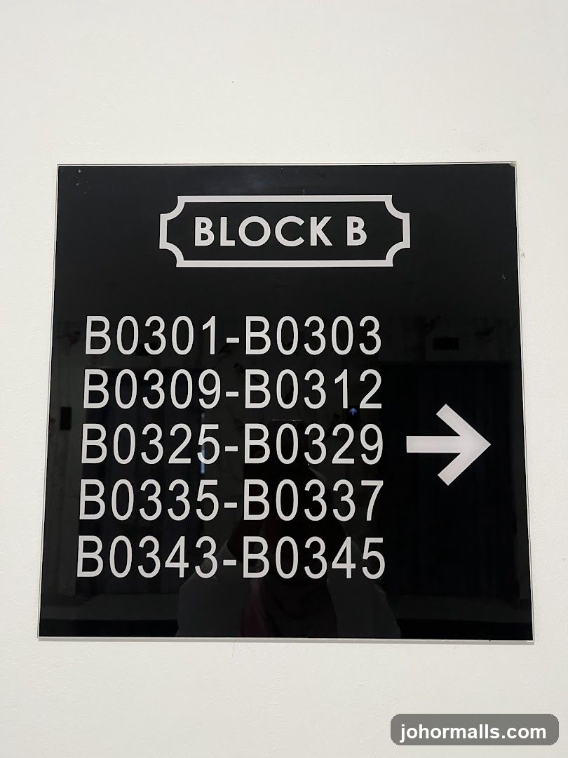 Block B Sign