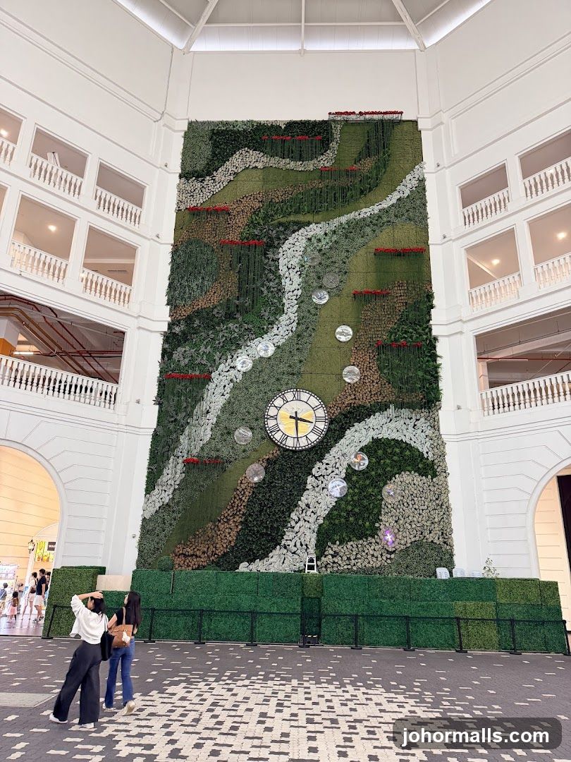 Indoor Vertical Garden with Clock