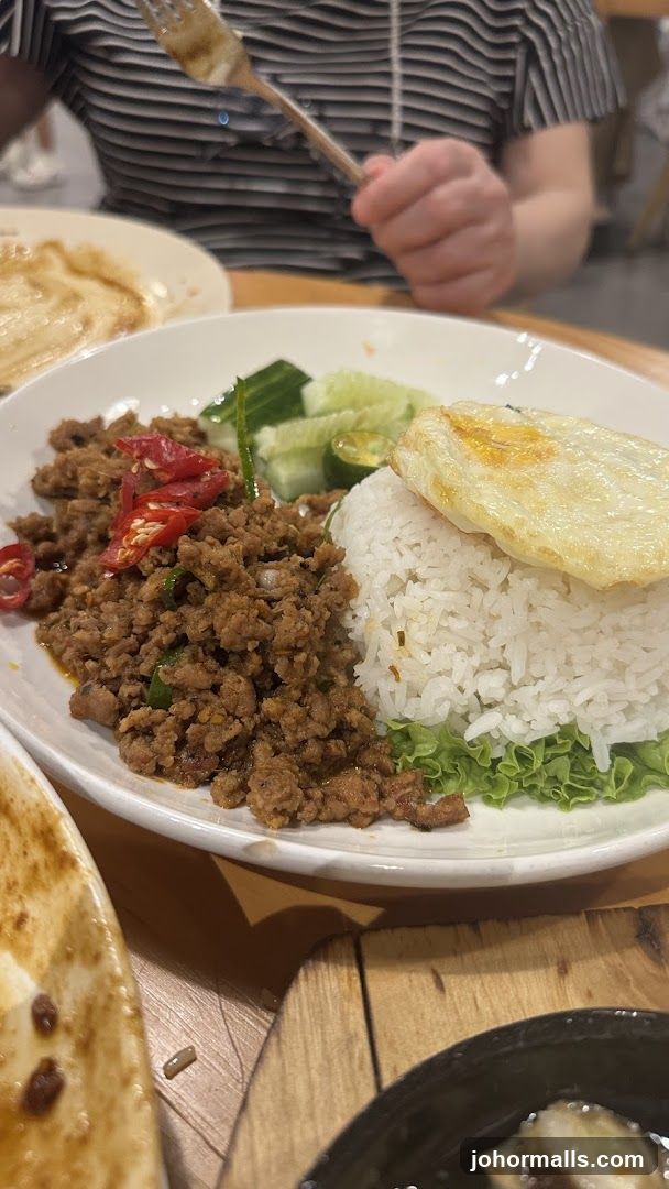 Minced Meat with Rice and Fried Egg