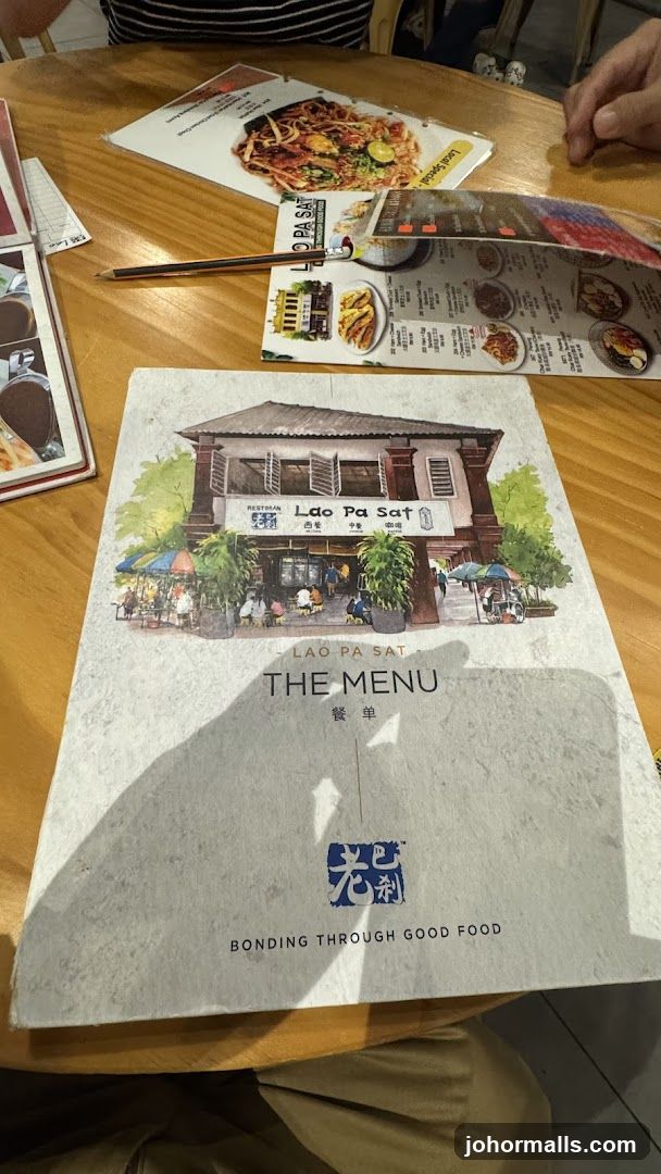 Lao Pa Sat The Menu