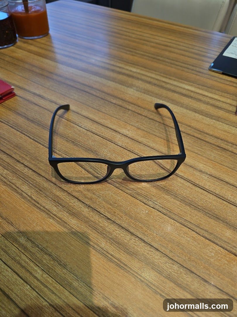 Glasses on a table