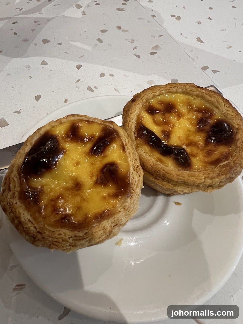 Two Portuguese Custard Tarts