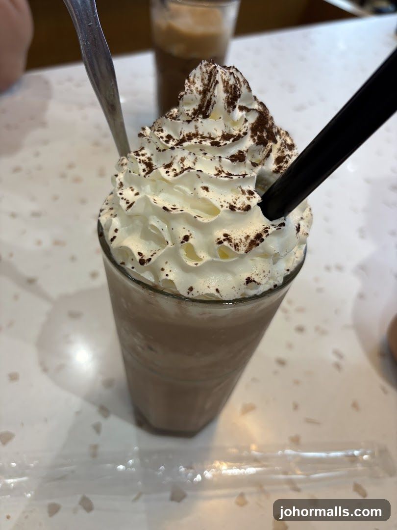 Chocolate Frappe with Whipped Cream