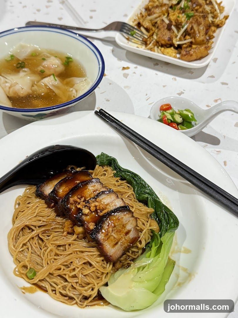 Noodles with Char Siu and Wonton Soup