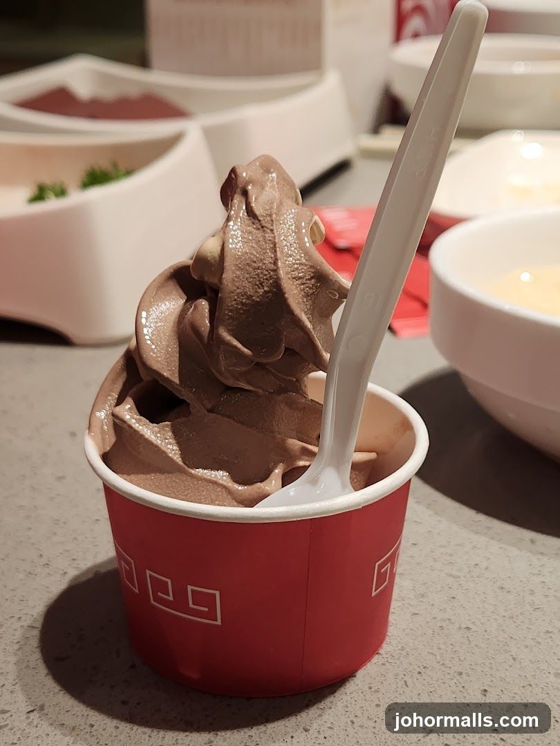 Chocolate Soft Serve Ice Cream