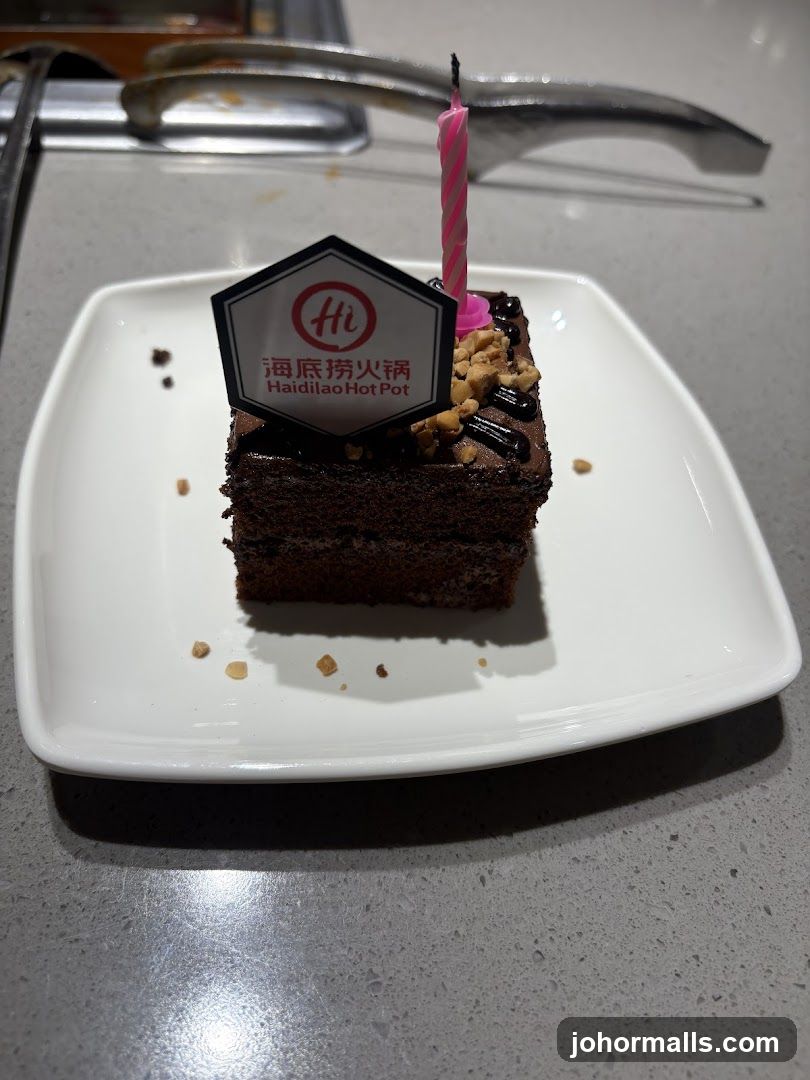 Chocolate Cake with Birthday Candle