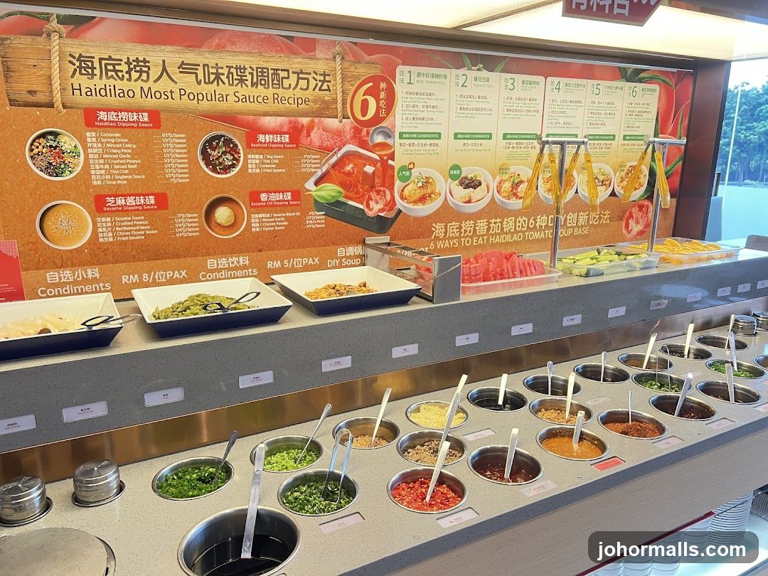 Haidilao Sauce and Condiment Bar