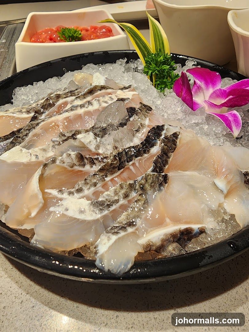 Sliced Fish on Ice