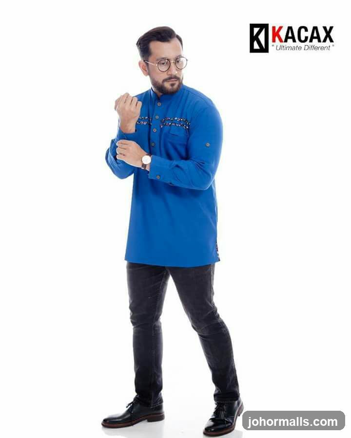 Man in Blue Kurta
