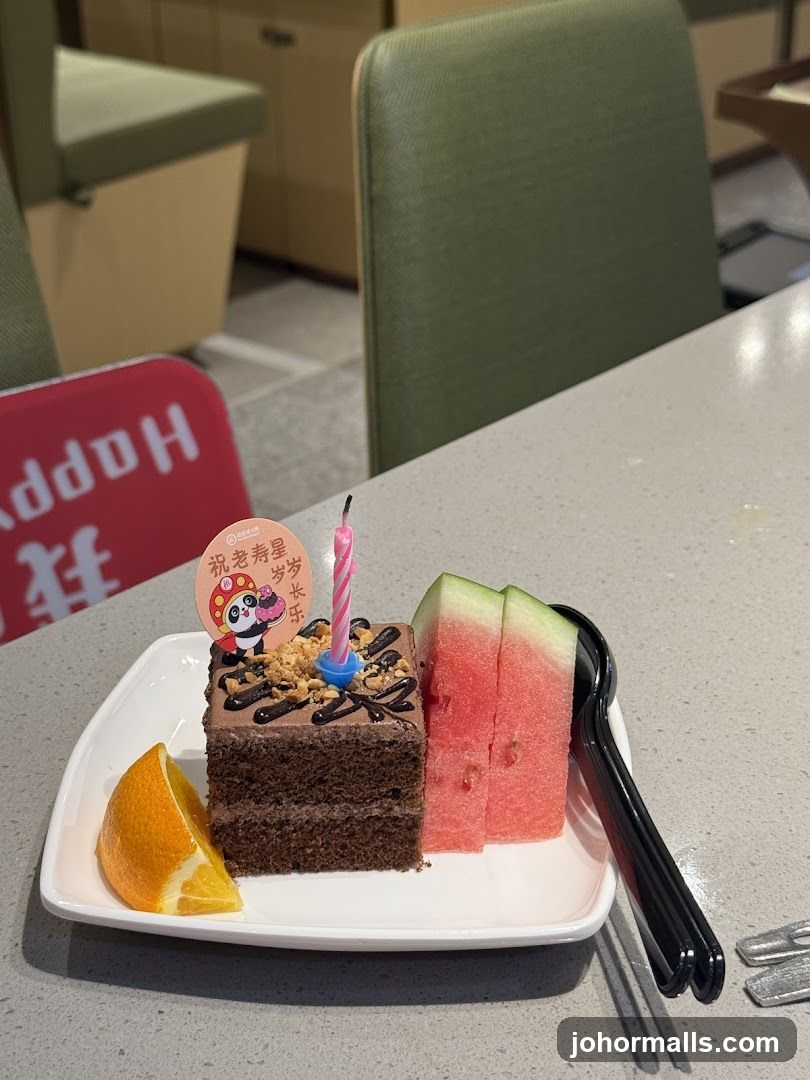 Birthday Cake with Fruit