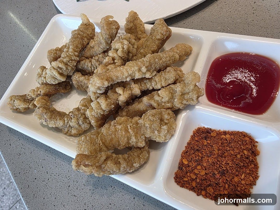 Fried Strips with Dipping Sauces