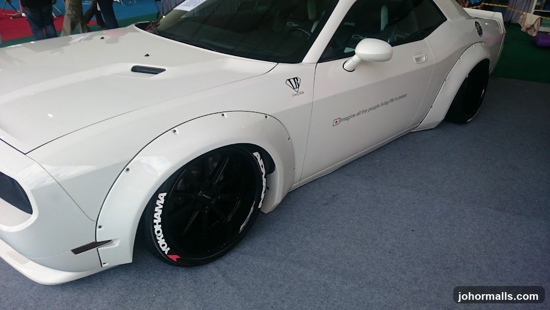 White Modified Car