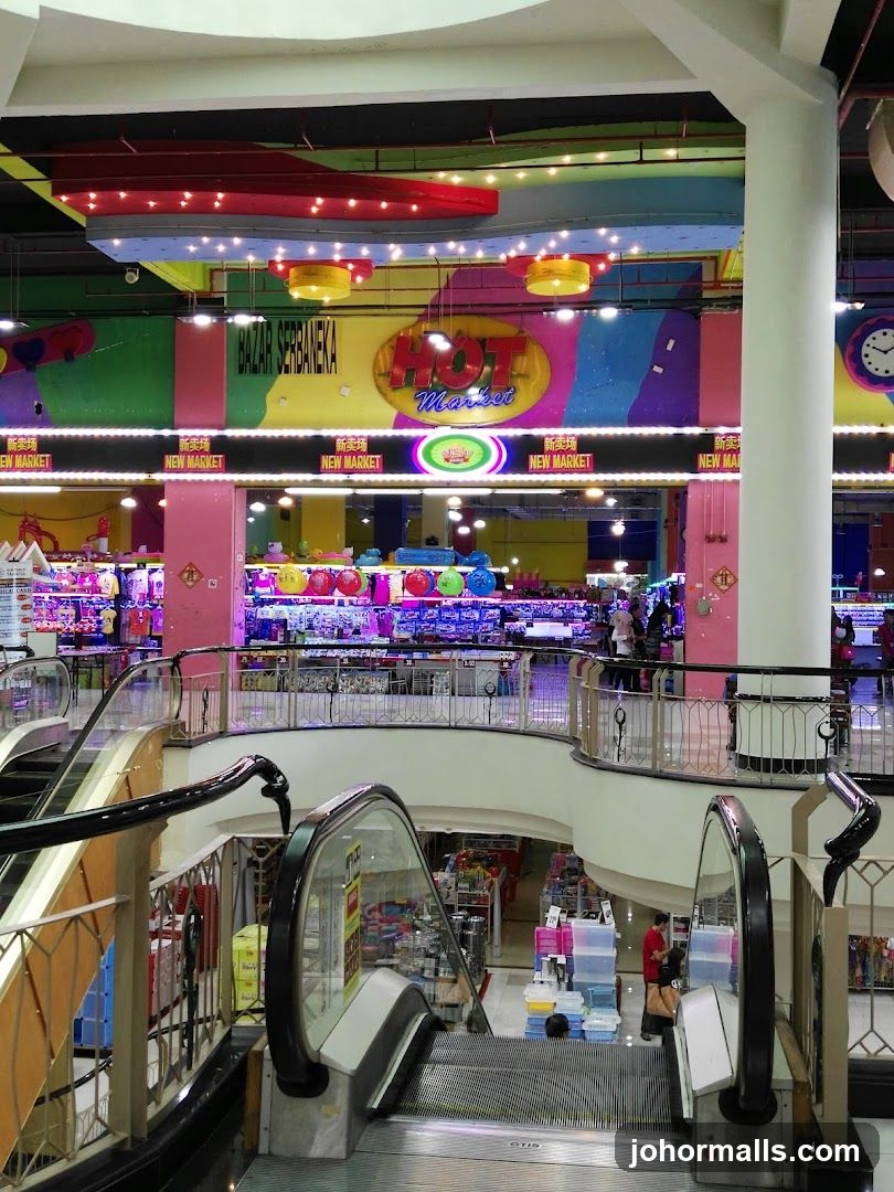 Indoor Market with Escalators
