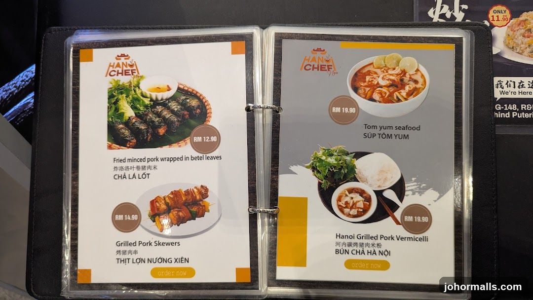 Hanoi Chef Menu