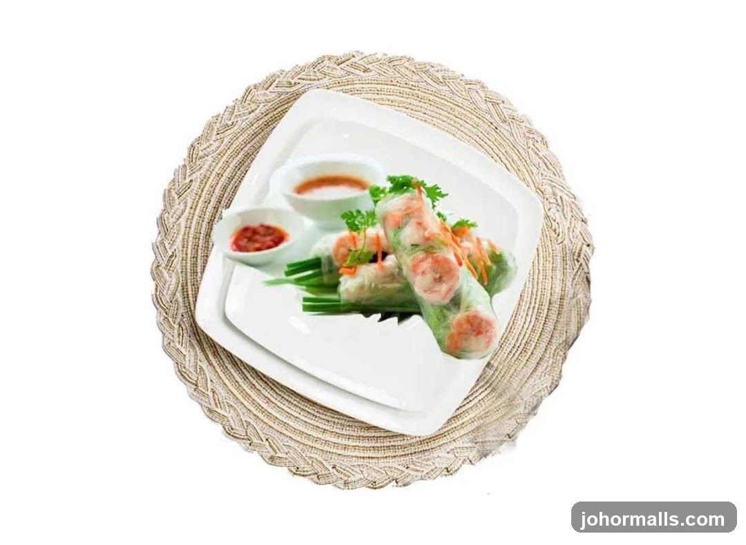 Fresh Spring Rolls with Dipping Sauces