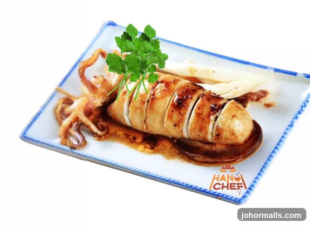 Grilled Squid with Sauce