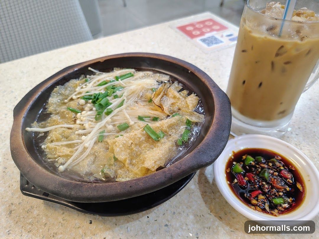 Bak Kut Teh and Iced Coffee