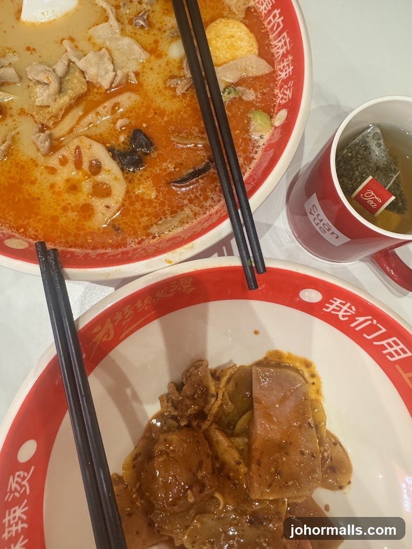 Spicy Noodle Soup and Side Dish