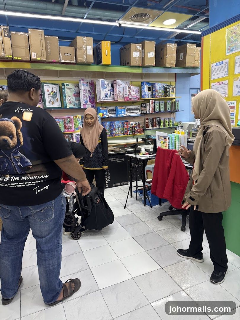 People browsing toys in a store