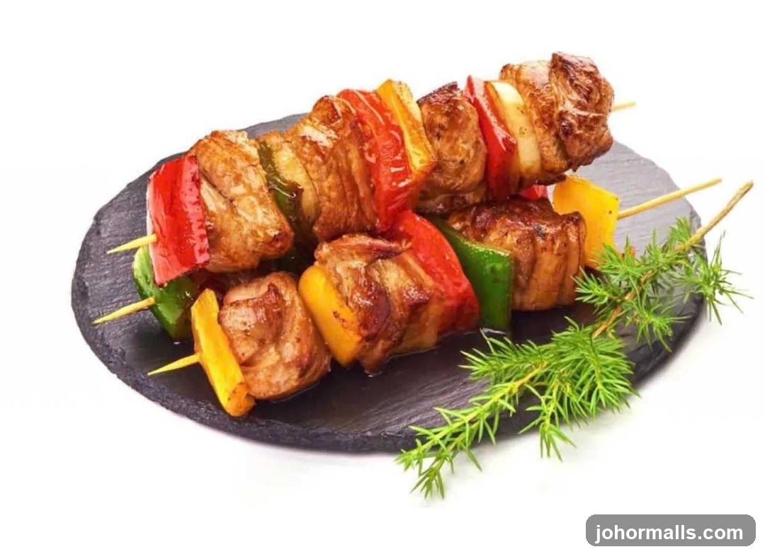 Meat and Vegetable Skewers