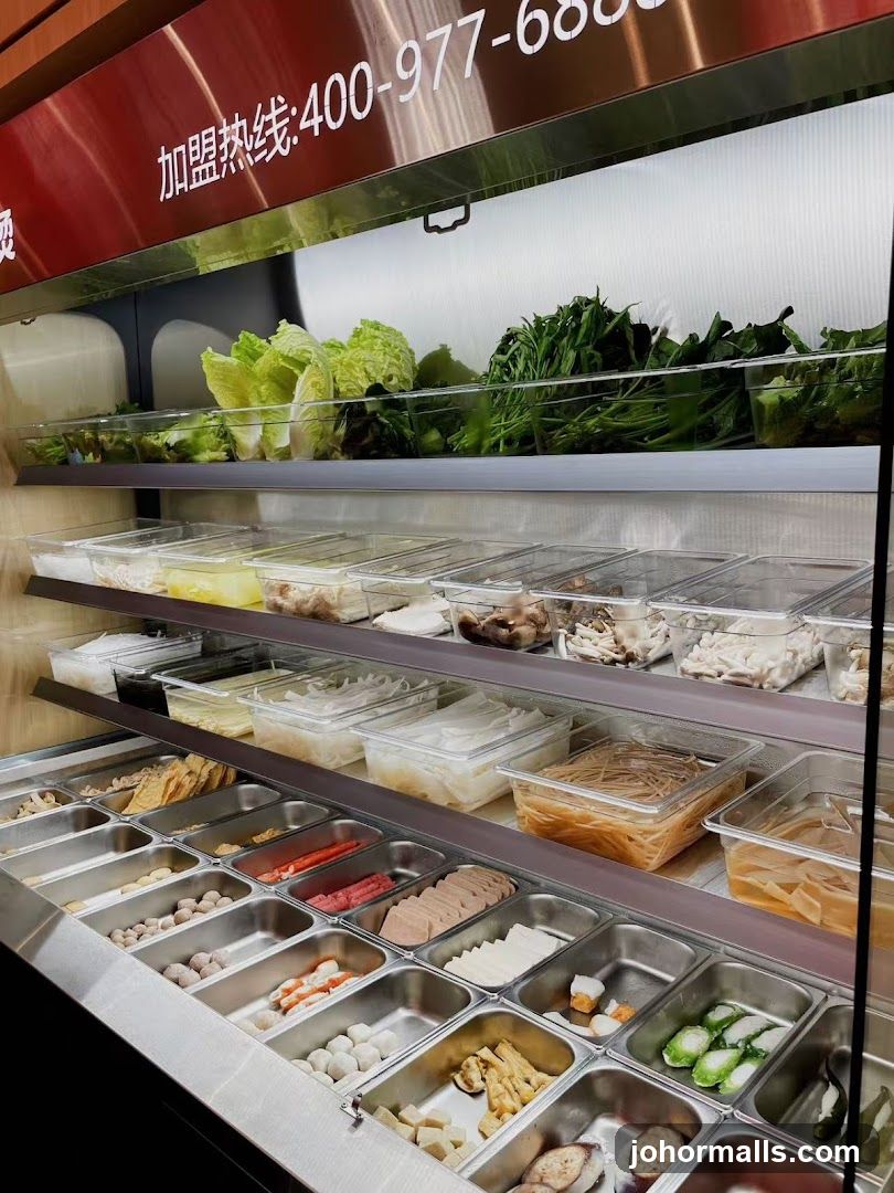 Hot Pot Ingredients Display