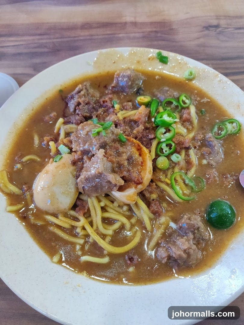 Noodle Soup with Meat and Egg