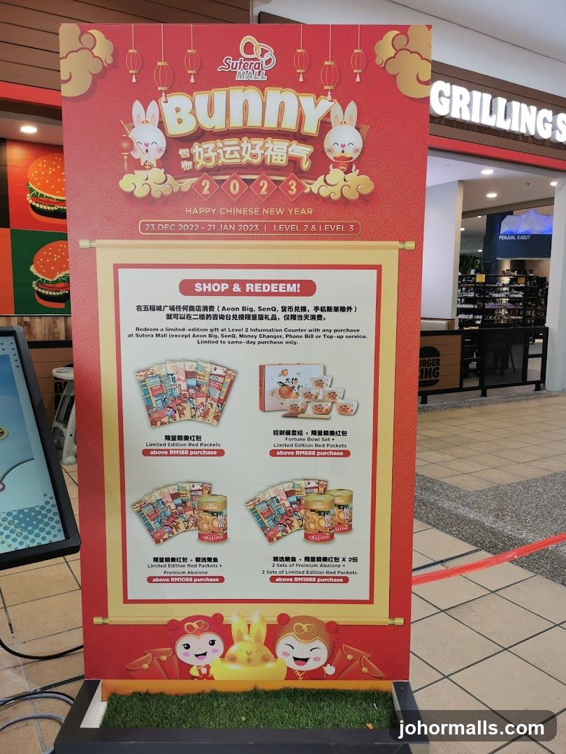 Sutera Mall Bunny Happy Chinese New Year Promotion