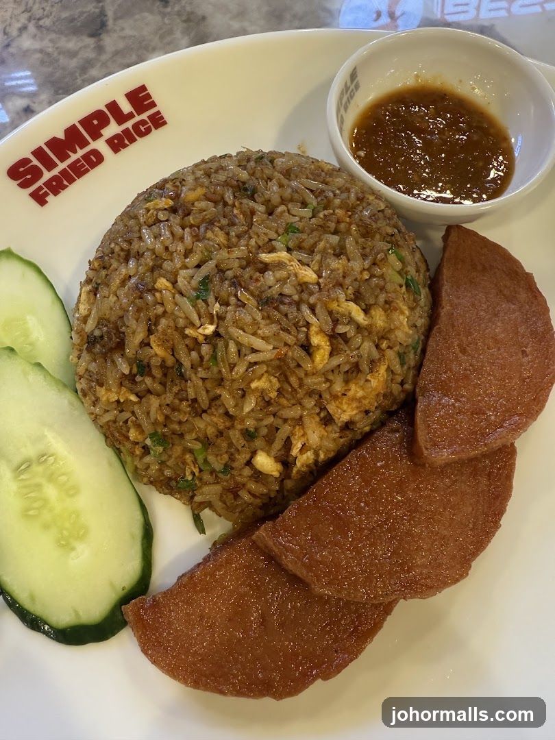 Fried Rice with Spam and Cucumber