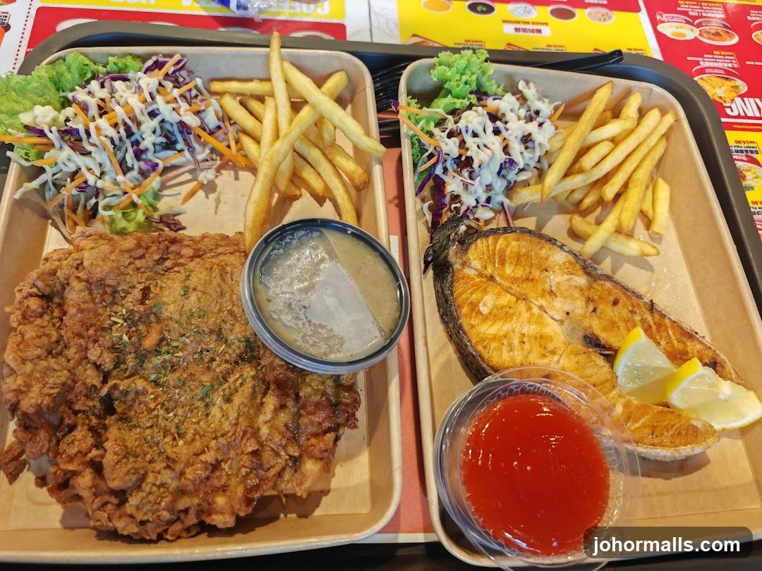 Two Trays of Food
