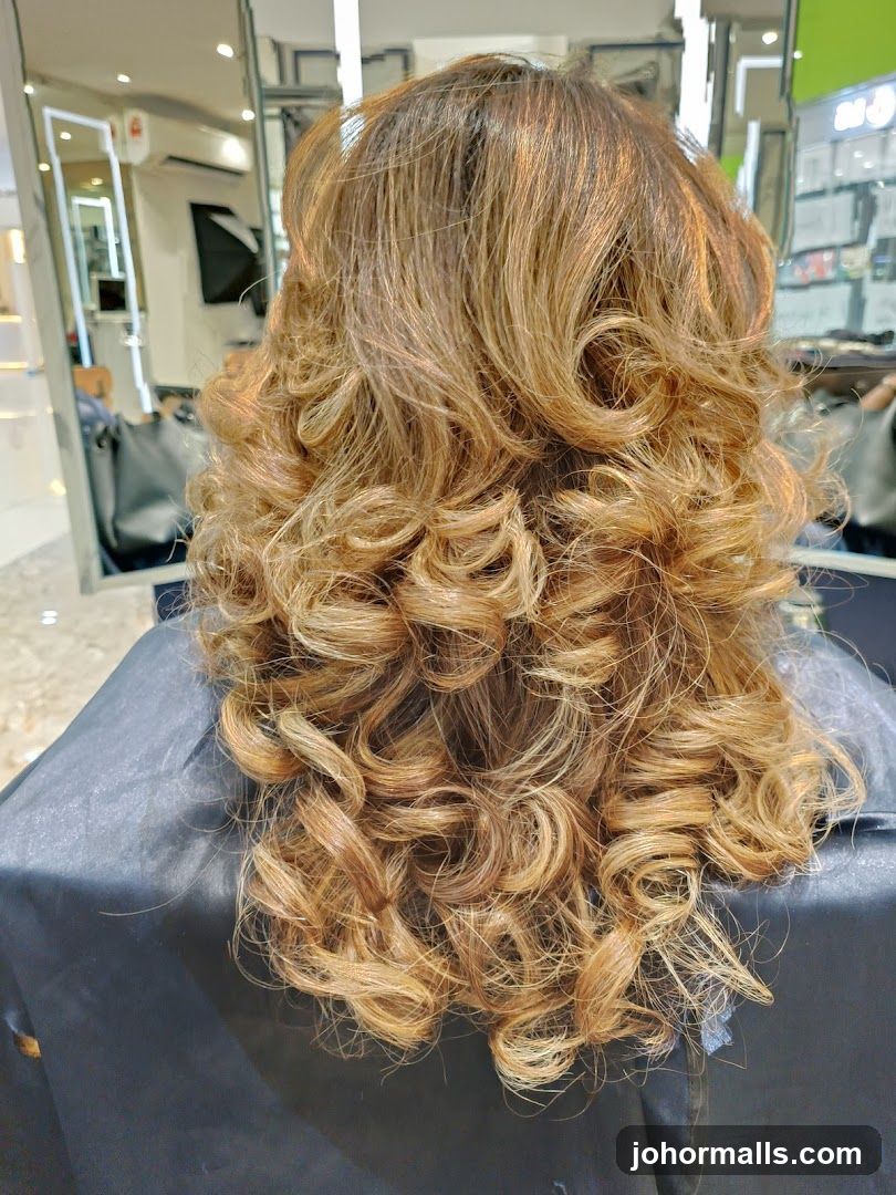 Woman's Curly Hair