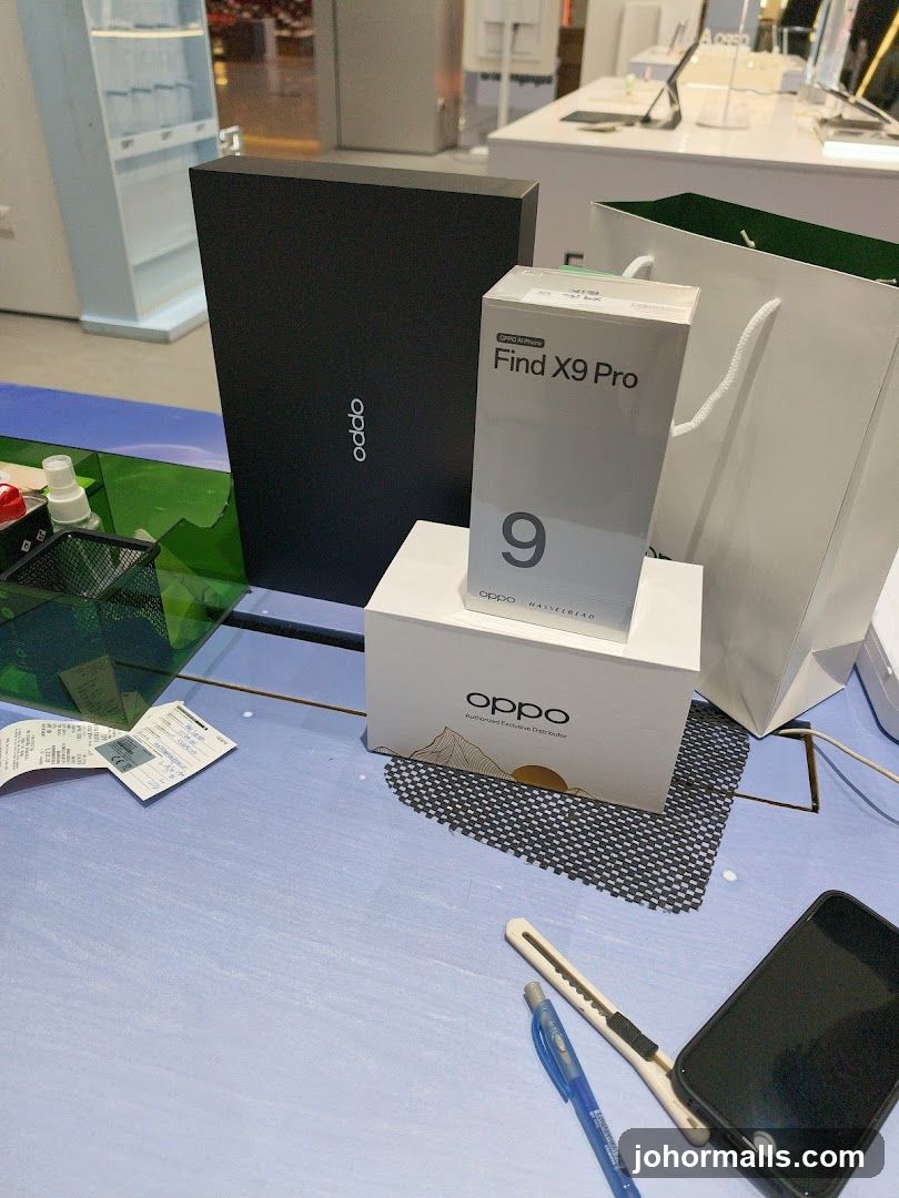 Oppo Products on Display