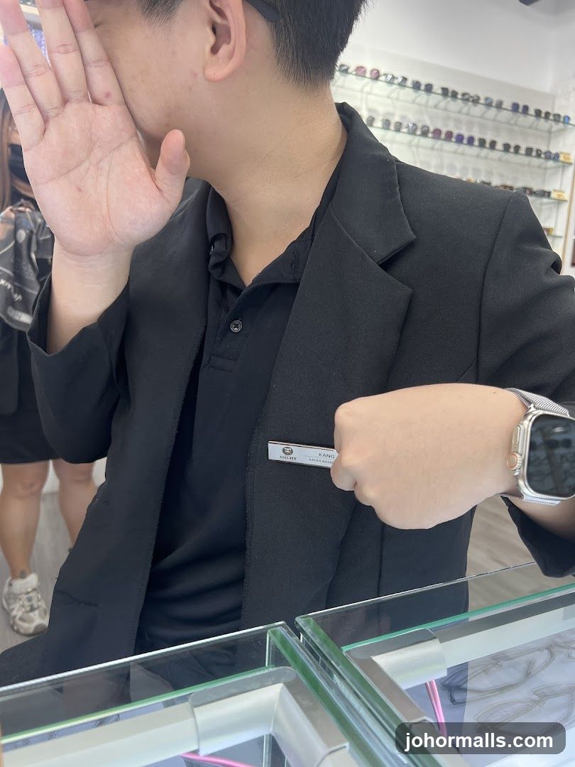 Employee with Name Tag
