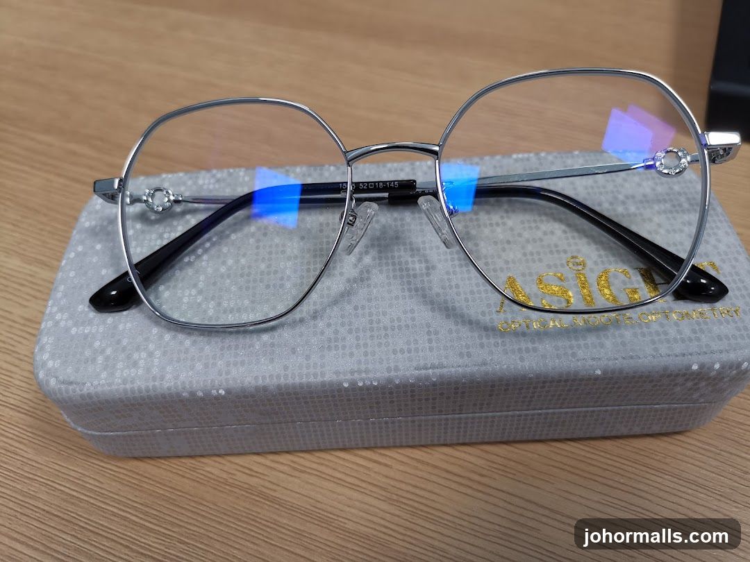 Eyeglasses on a case