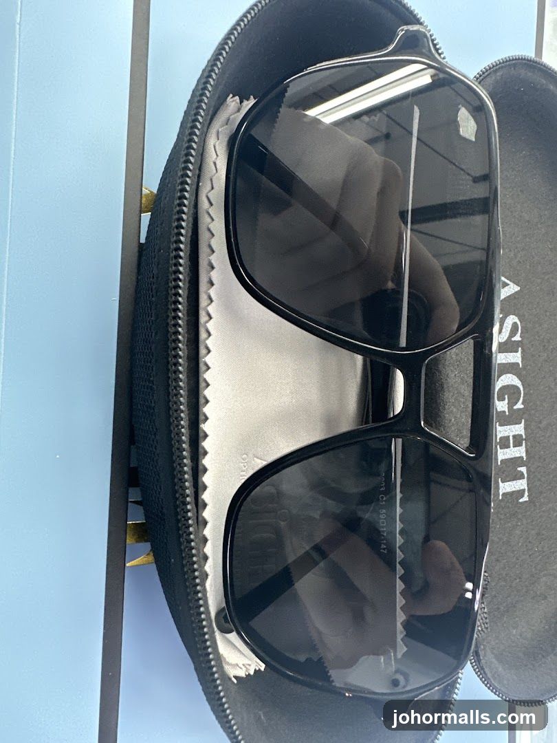 Black Sunglasses in Case