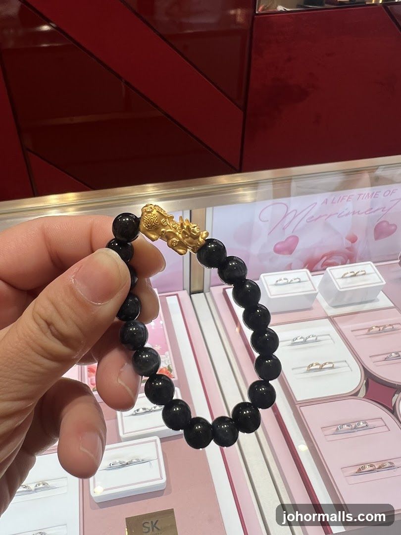 Bracelet with Gold Charm