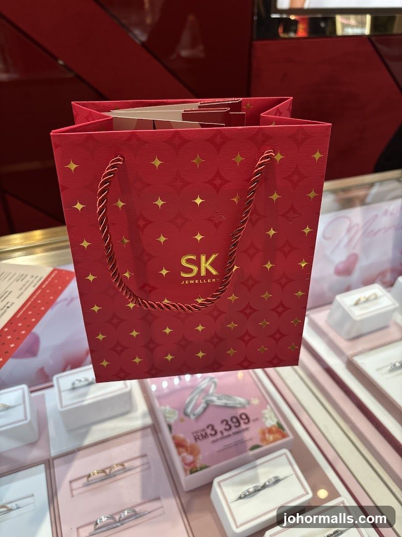 Jewelry Display with Branded Bag