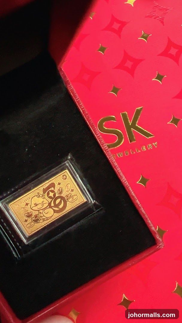 Gold Bar in Jewelry Box