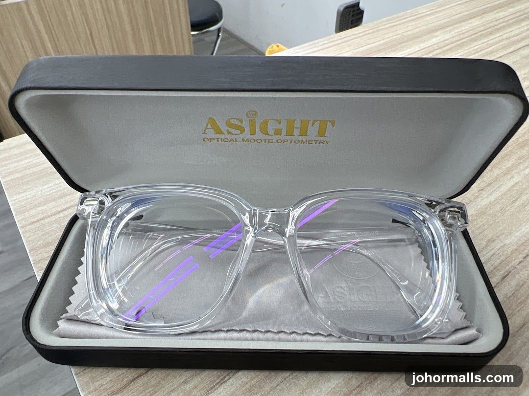 Clear Eyeglasses in Case