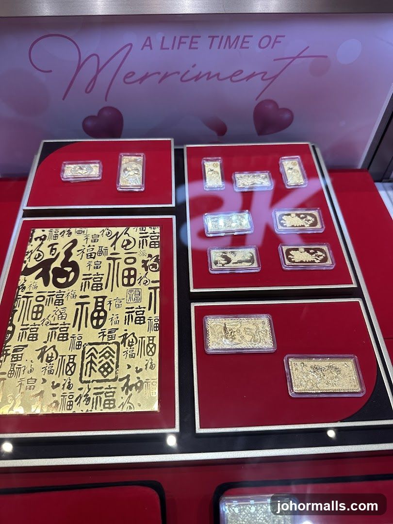 Gold bars and decorative items