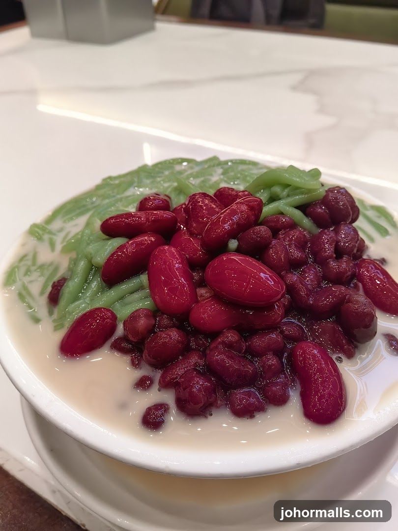 Red Bean and Chendol Dessert