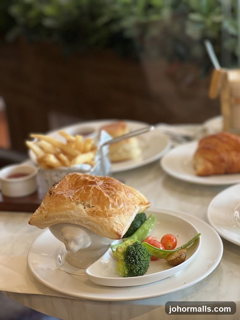 Savory Pie with Vegetables and Fries