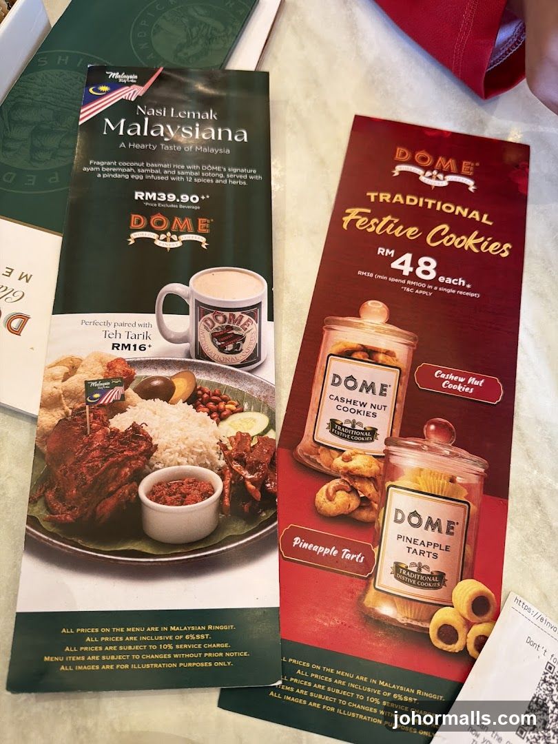 Dome Menu Flyers