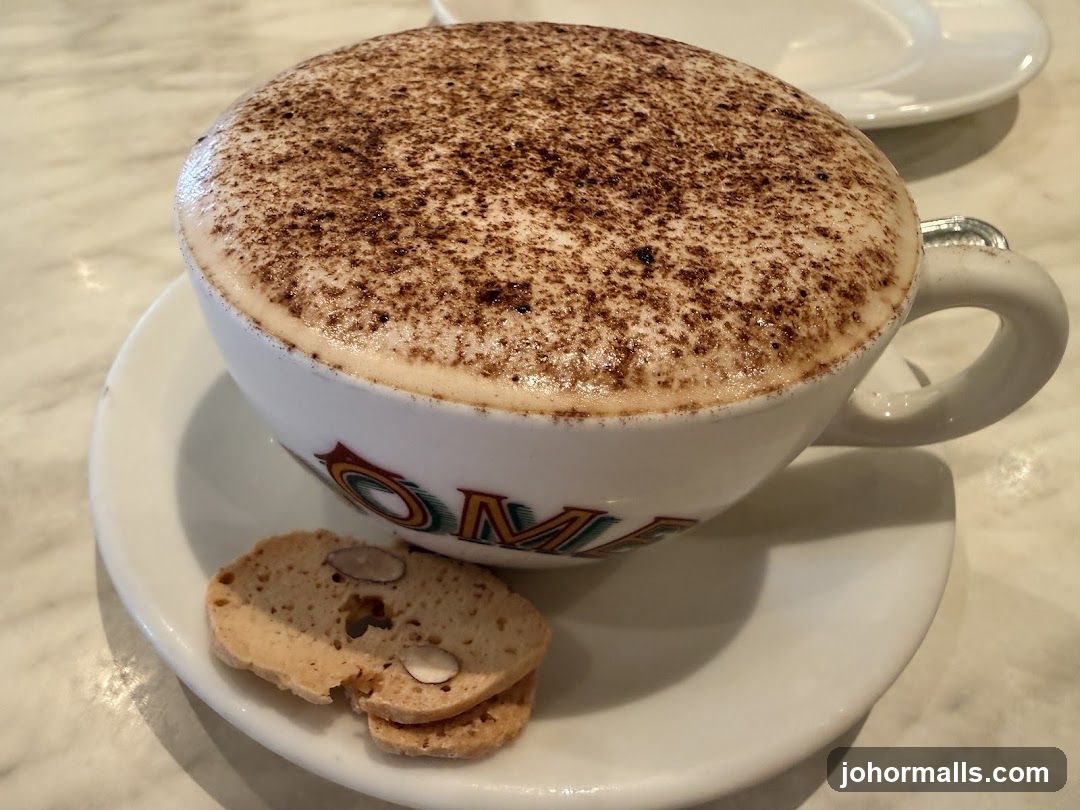 Cappuccino with Biscotti