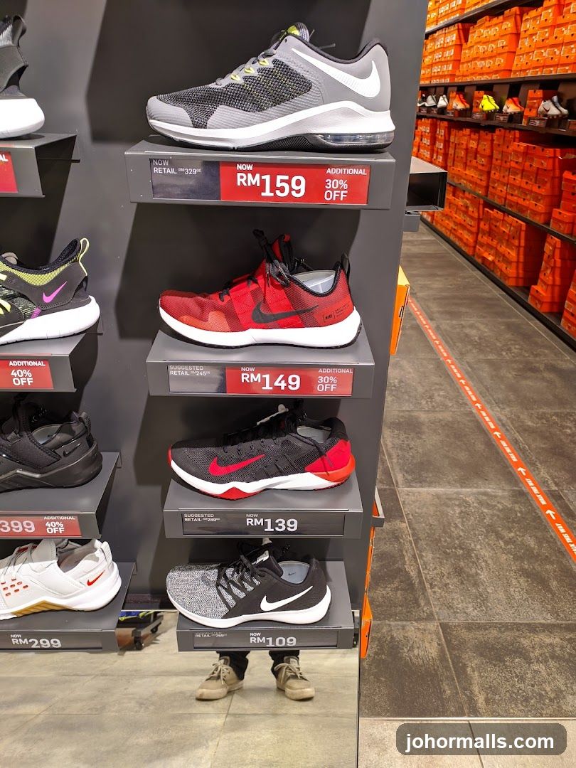 Nike Shoes on Display