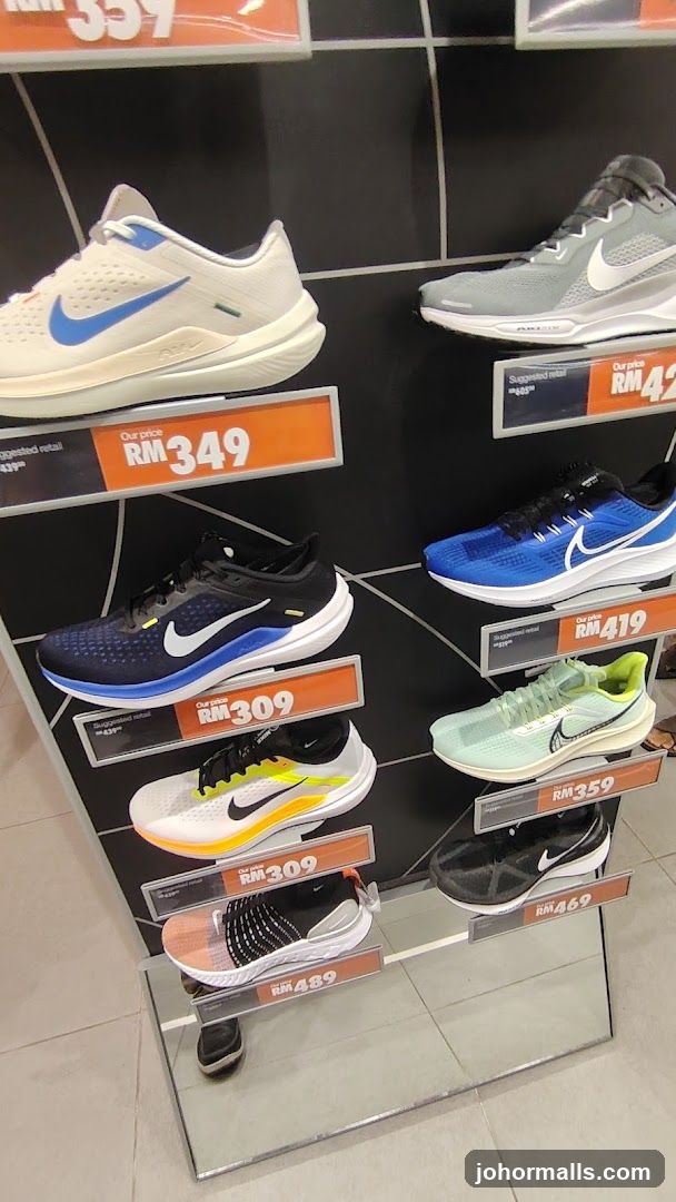 Nike Running Shoes Display